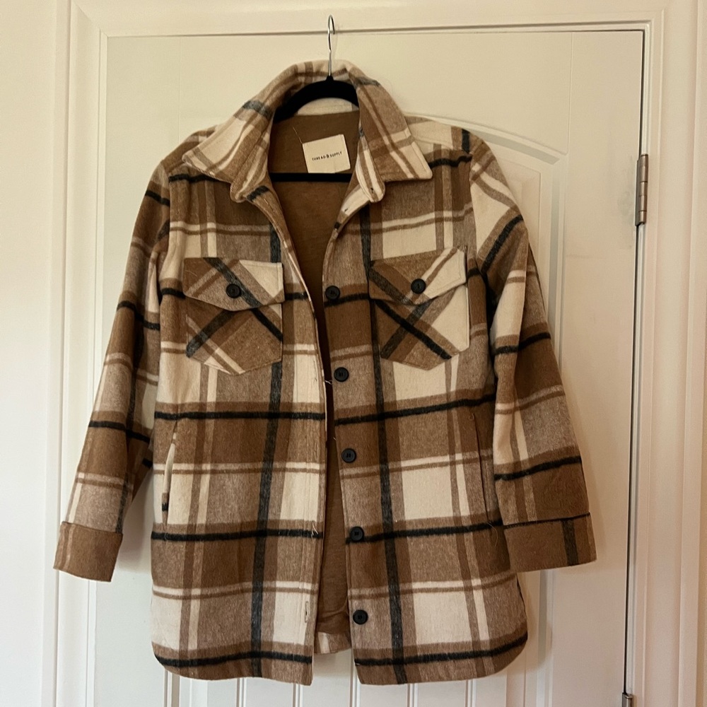 Thread and supply shacket